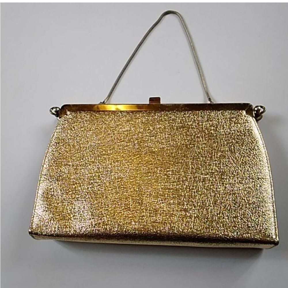 Vintage Chic Gold And Black Women's Convertible Clutch Bag